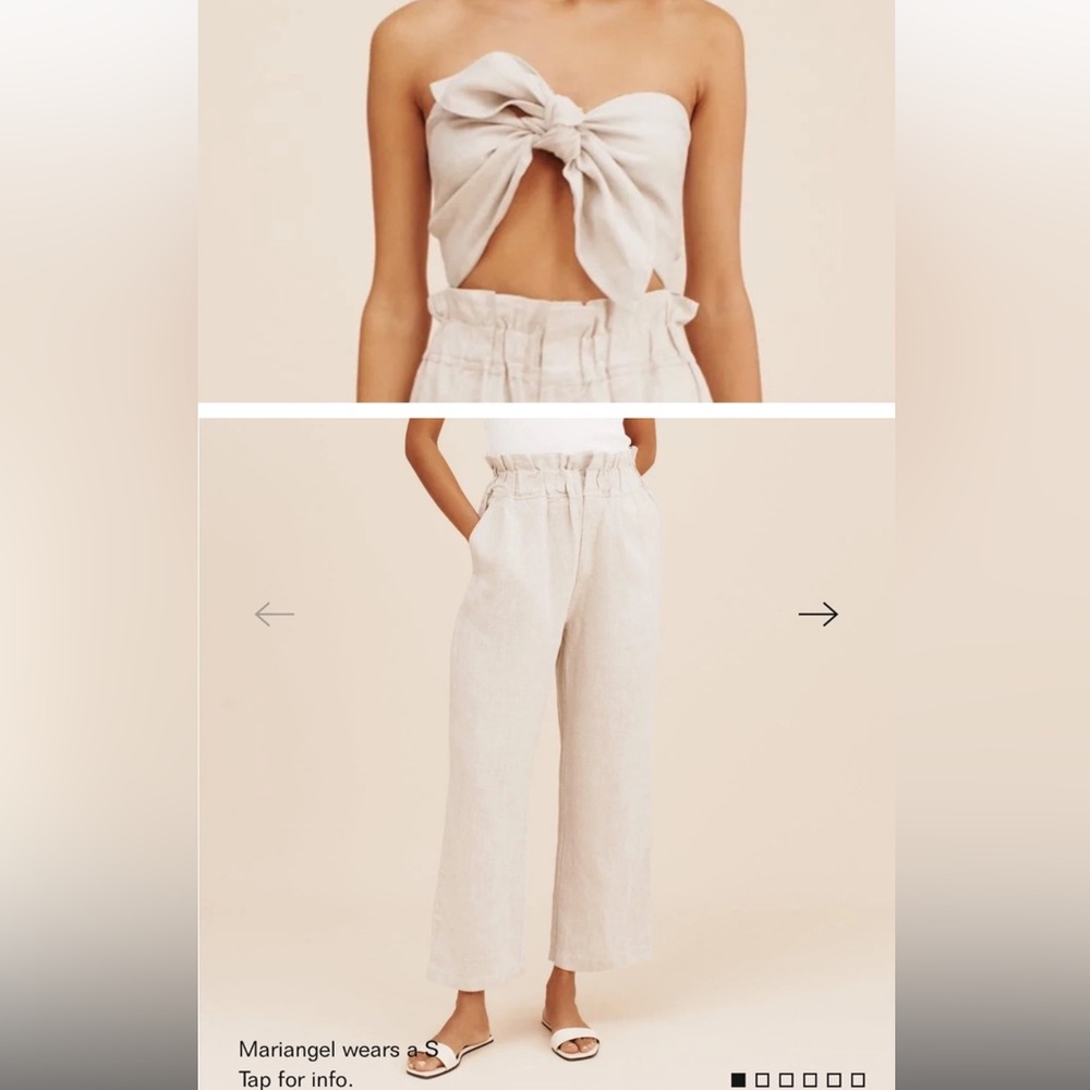 Posse MICKY BANDEAU & DUCKY PANT - NATURAL